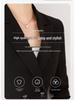Women's Black Suit Set: Spring-Autumn Formal Workwear for Professional Occasions.