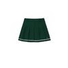 Pleats Skirt Green Metal Logo