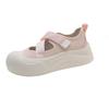 Platform ballet Mary Jane sandals women's outerwear 2025 spring new big head ugly cute shoes sports student hole shoes