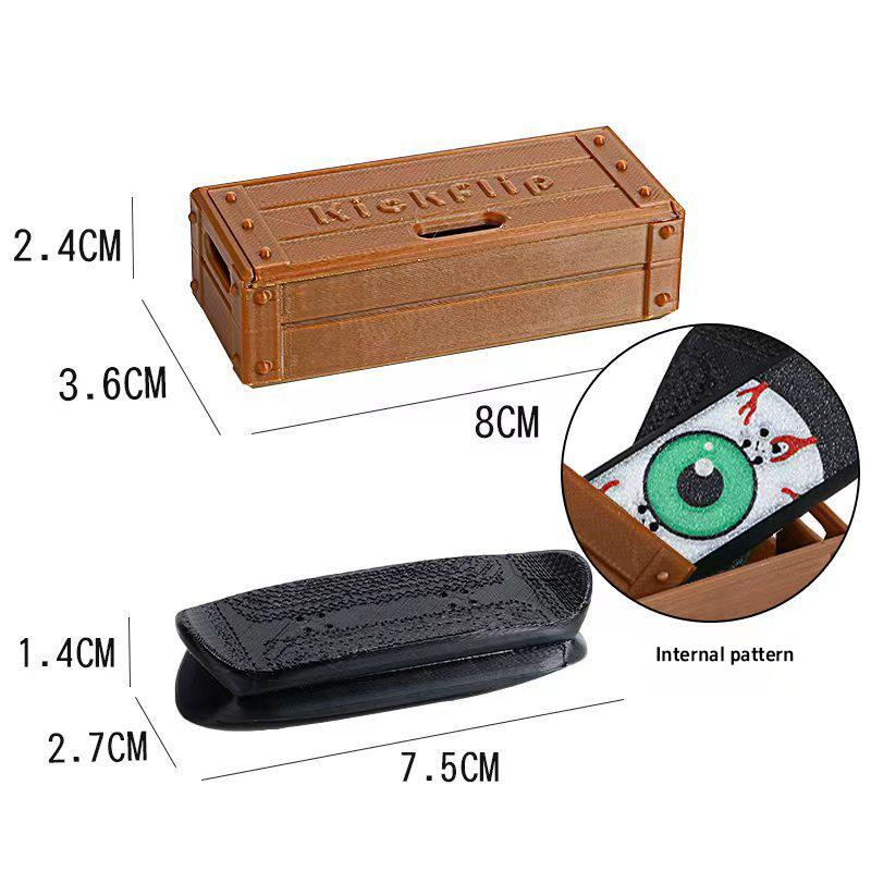 Og Kickflips Flipping Fidget Toy For Adults,magnetik Fingerboard,skateboard Slider Fidget,with Storage Crat Portable Toy
