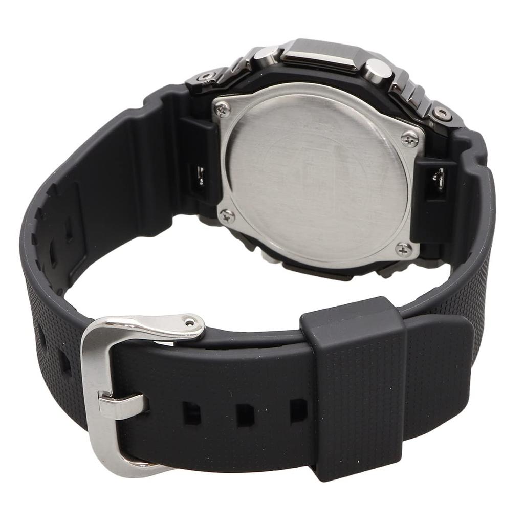 Casio Metal Covered Overseas Model G-Shock GM-2100BB-1A Men's Analog-Digi Watch, Black