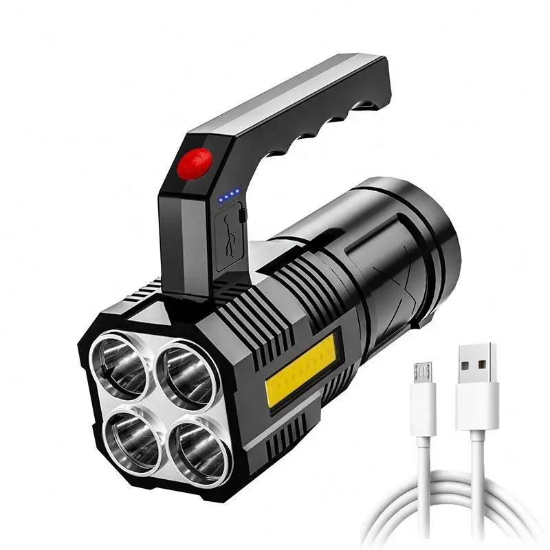 Super Bright Flashlight USB Rechargeable Long-range Flashlight High-power LEDflashlight Tactical Camping Super Bright Flashlight