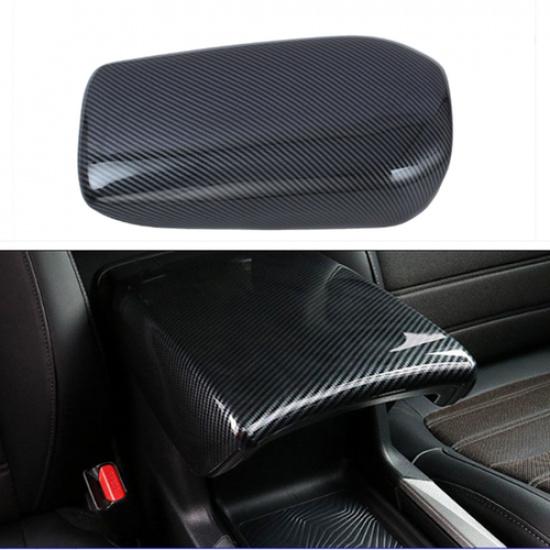 Carbon fiber Central armrest storage box Cover For Honda HR-V HRV