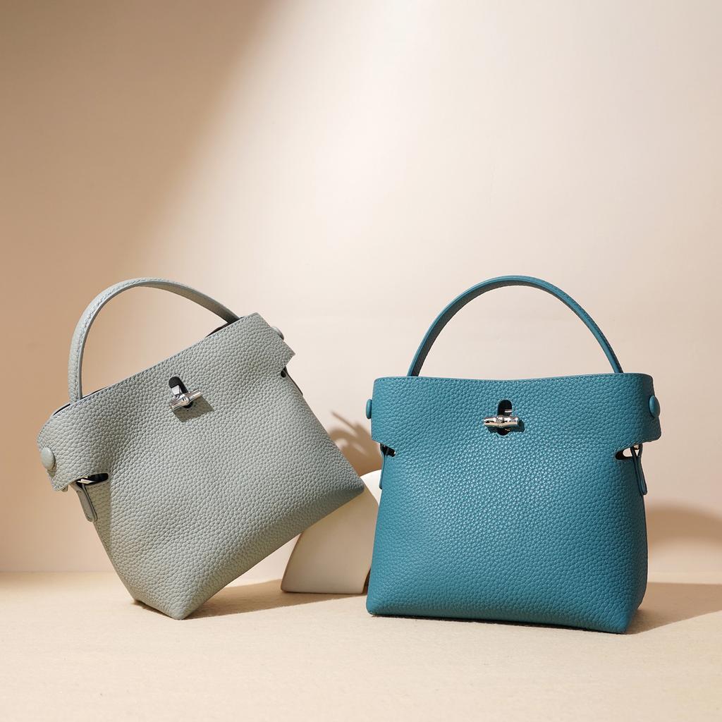 Bucket Bamboo Joint Bag High-end Handbag Versatile Commuter Fashion Crossbody Bag Women's Bag Exquisite