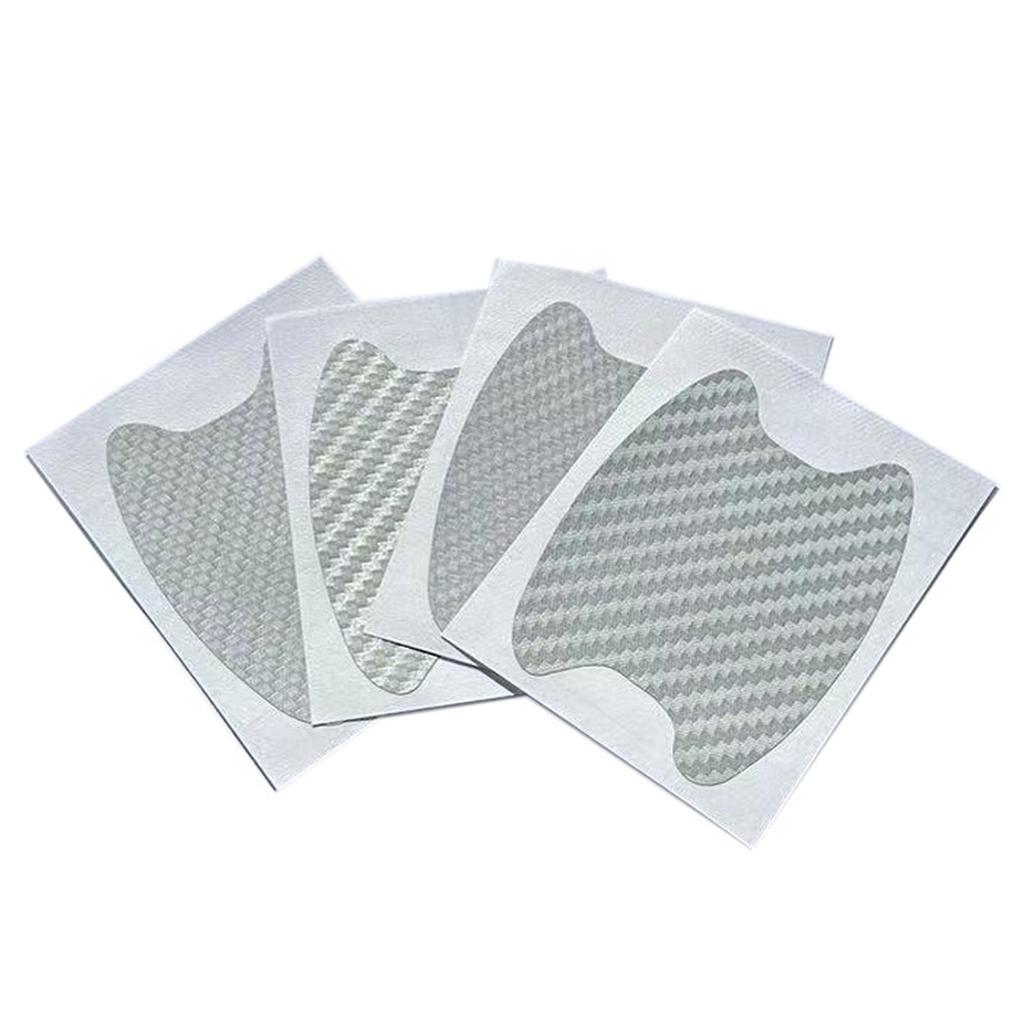 4Pcs/Set Car Styling Mouldings Sticker Car Door Sticker Carbon Fiber Scratches Resistant Cover Auto Handle Film Parts