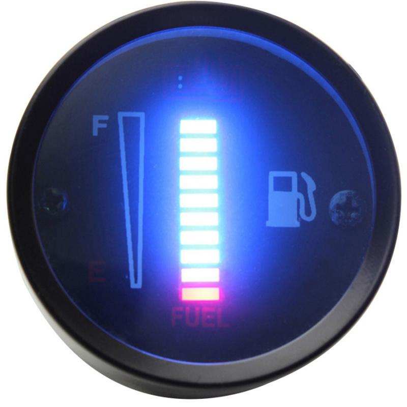 

12V 52Mm Car Motorcycle 10Led Fuel Level Meter Gauge Sensor Universal
