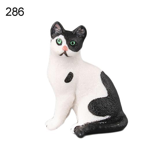 Simulation Mini Cats Kitty Figure Model Statue Home Ornaments Gift Kids Toy