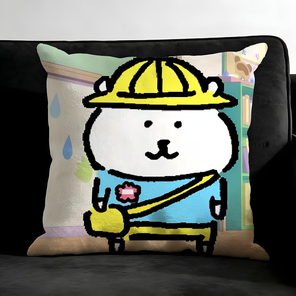 J-Jokes Bearr Cartoon Cushion Cover Pillowcase Ultra Soft Skin Friendly Fabric Cloud Like Comfort & Concealed Zipper