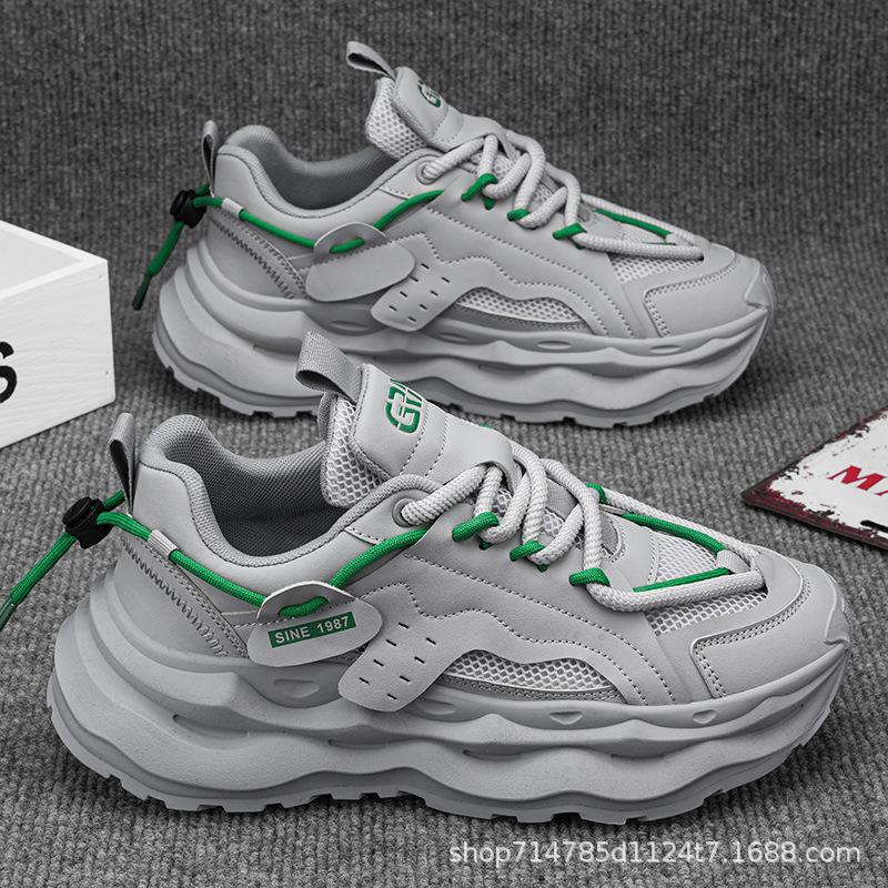 Spring and Autumn New Classic Men's Shoes Youth Street Dance Versatile Casual Shoes Thick soled Anti slip Running Shoes sneakers
