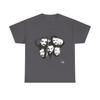 Charcoal Black and White Drake Faces Collage Graphic Tee | Rap and Hip Hop Portrait Graphic Shirt