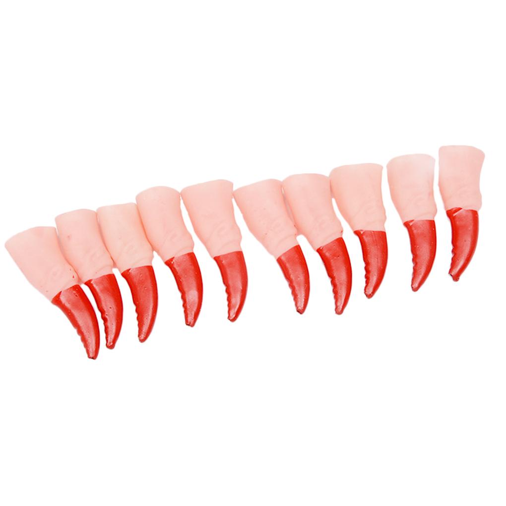 10pcs Halloween Zombie Fingertips Nail Prop Witch Decoration Party Nail Ornament
