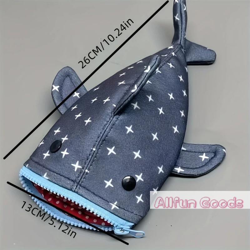 [TG835]Cute Shark Pencil Case, Large Capacity Multi-functional Stationery Box, Creative Ins Style Pouch For Boys & Girls