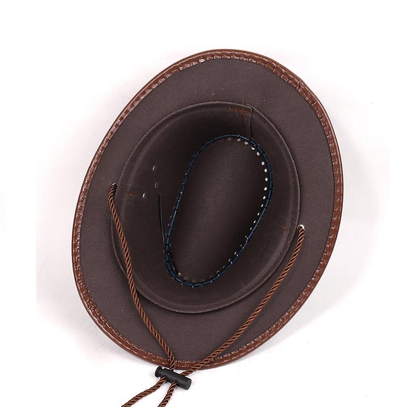 Vintage Western Cowboy Hat With Glasses Jazz Steampunk Heavy Metal Driver Goggles Cosplay Halloween Decorations for Adult Kids