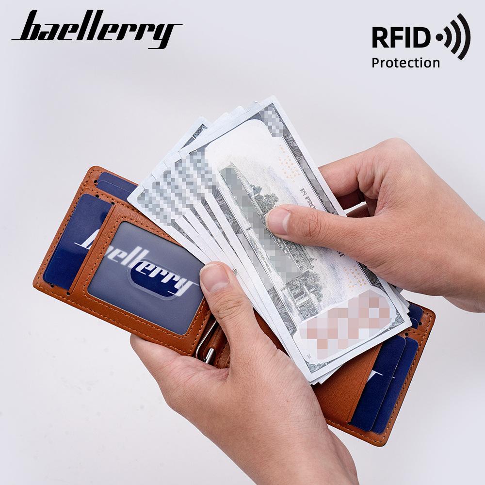 Men's card bag New carbon fiber RFID thin multi-card multi-function certificate, anti-magnetic card sleeve
