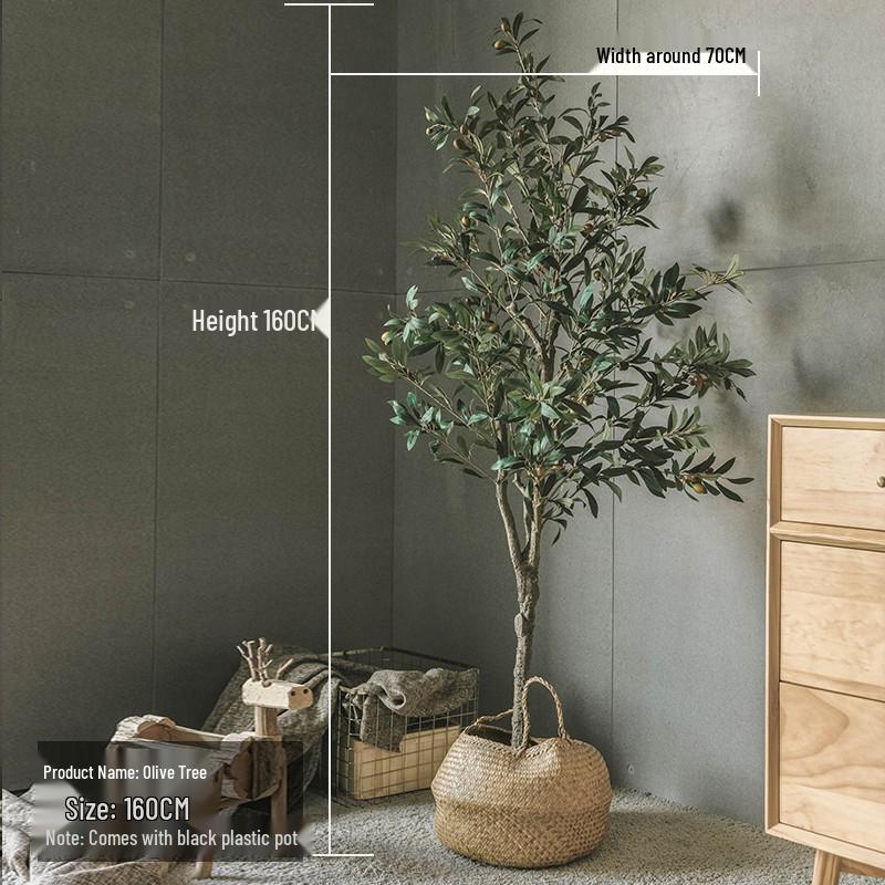 Luxury Fiddle-Leaf Fig Artificial Tree - Large Indoor Potted Plant Decor.