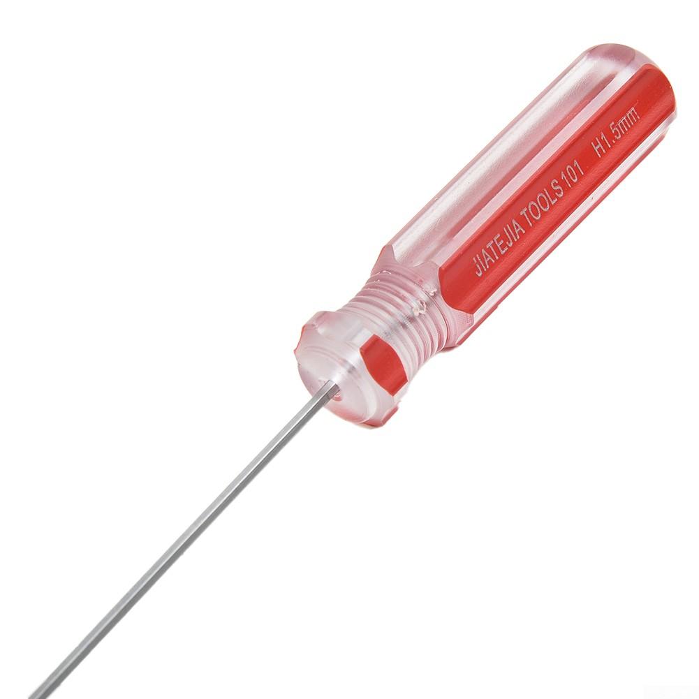 Models Hexagon Screwdriver Silver+Red Single Flat Head Hex Toys