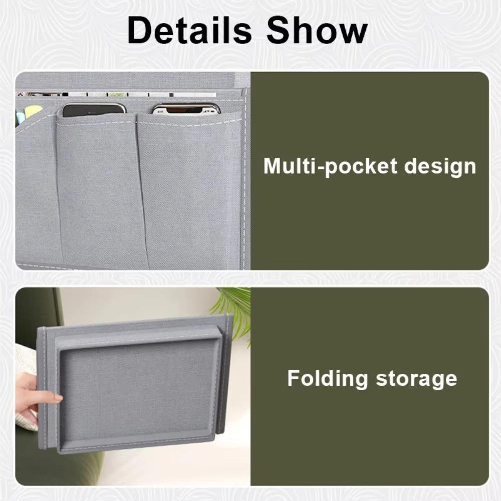 Sofa Storage Bag for TV Remote Control Cellphone Storage Living Room Sofa Armrest Organizering Coffee Cup Tissue Organizer Bags