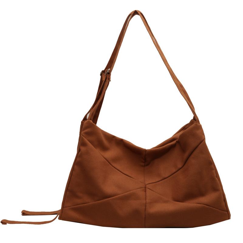 

Полотняна сумка великої місткості. Жіноча полотняна сумка. Сумка на плече коричневий