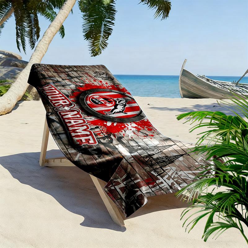 1. FC Köln Print Beach Towel, Large Soft Quick Dry Towel for Beach Camping Swimming