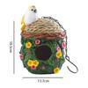 Garden Decoration Parrot Outdoor Bird House Warm Bird Nest Hanging Resin Ornaments