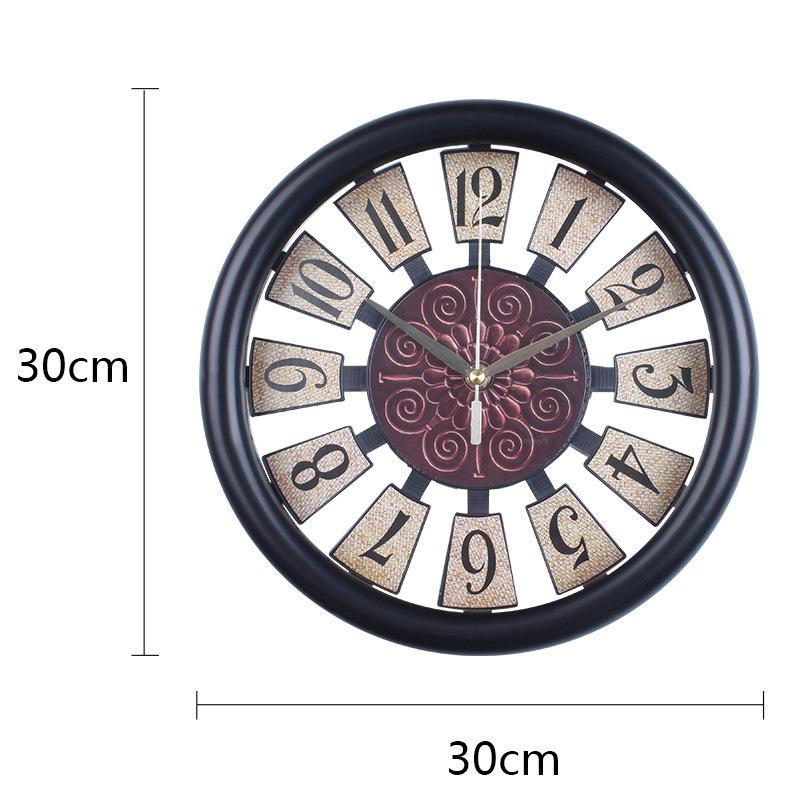 Bedroom Fashion Wall Clock Simple Creative Clock Personalized Restaurant Clock Retro Silent Wall Clock Living Room Home