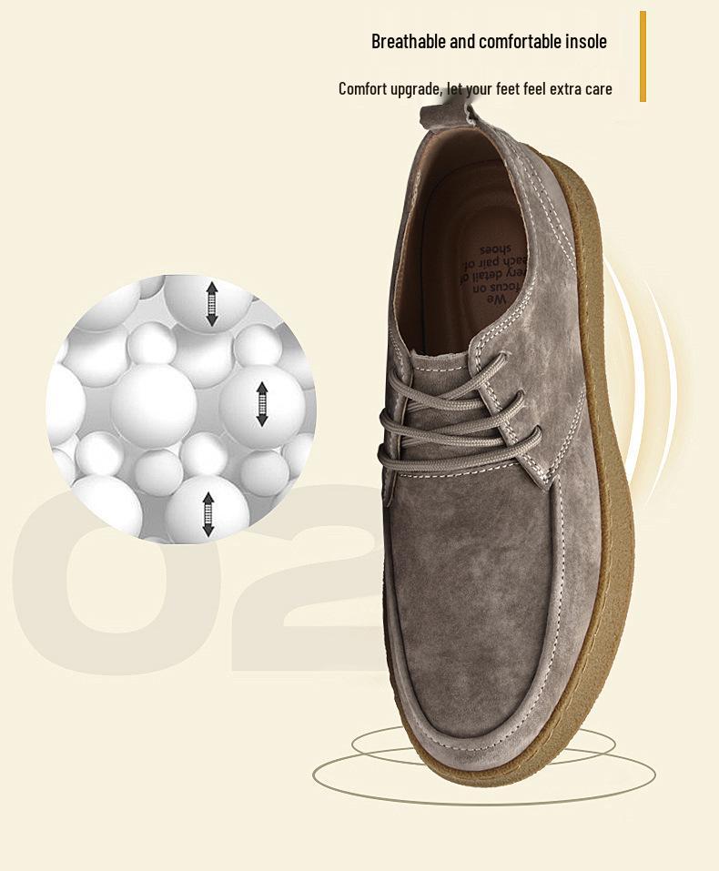 Zapatos Casuales de Cuero con Cordones de Gamuza para Hombre Europeos - Tendencia 2022