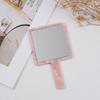Zhendong Jewelry Korea Acetic Acid Plate Portable Mirror Fashionable Retro Geometric Small Square With Handle Handheld Makeup