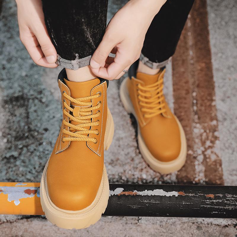 Classic Genuine Leather Motorcycle Boots Men High Quality Ankle Boots Fashion Designer Man High Top Footwear Outdoor Basic Shoe