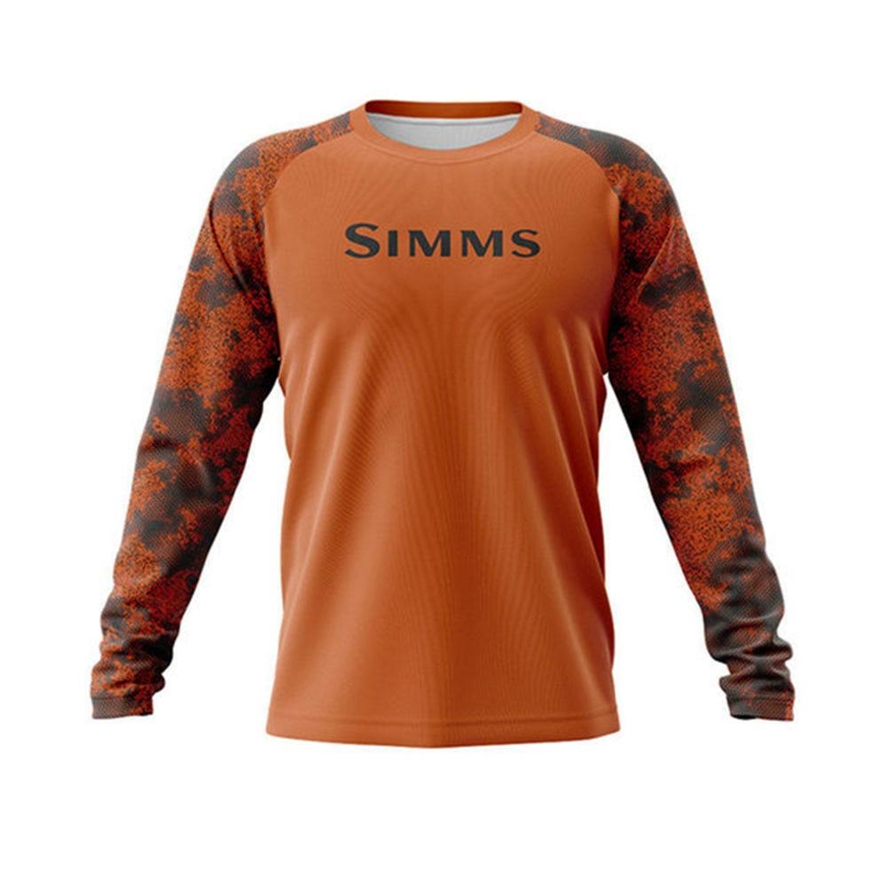 Simms long-sleeved T-shirt summer sunscreen clothes Luya fishing clothes upf50 + quick-drying breathable men's clothing new