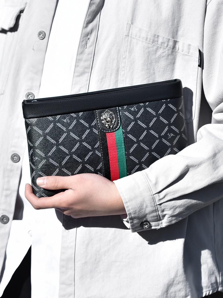 Luxury Men's Business Casual Clutch Bag - Stylish Large-Capacity Envelope Handbag
