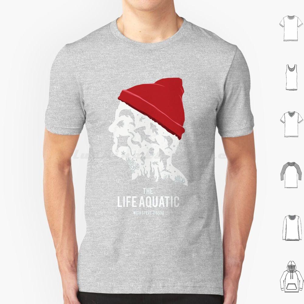 The Life Aquatic T Shirt Cotton Men Women DIY Print Movie Cinema Cinephile Film Cool Art Steve Zissou Wes Anderson Geek Ocean S