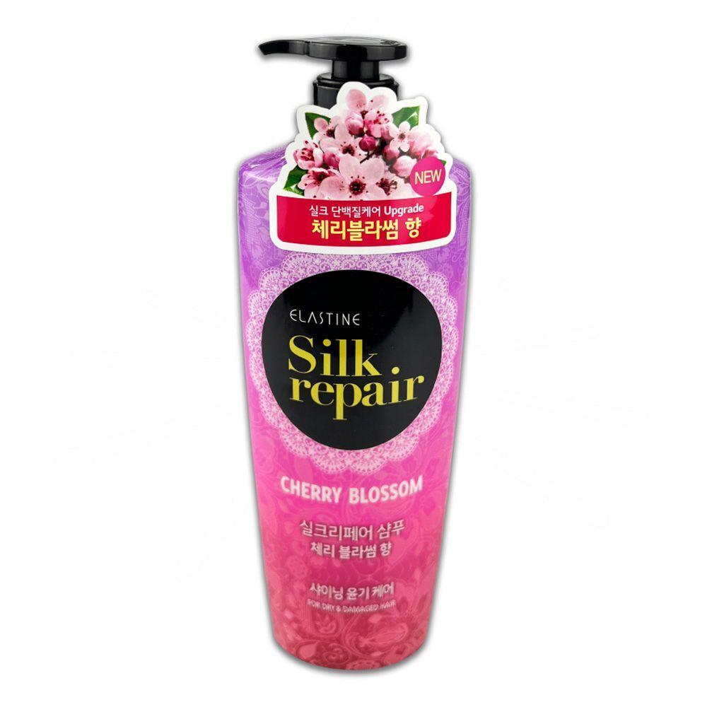 ELASTINE GBSUXMHV Silk Repair Cherry Blossom Shampoo 550ml -O