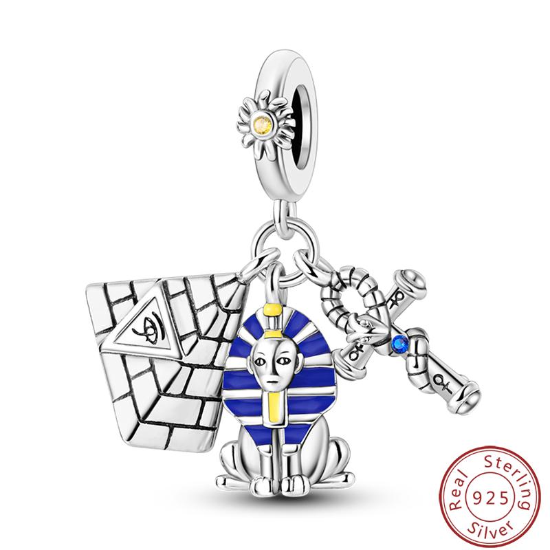 100% Copper Cross Bible Pigeon Wings Sacred Blessings Charms Beads 3Mm Diy Fine Jewelry