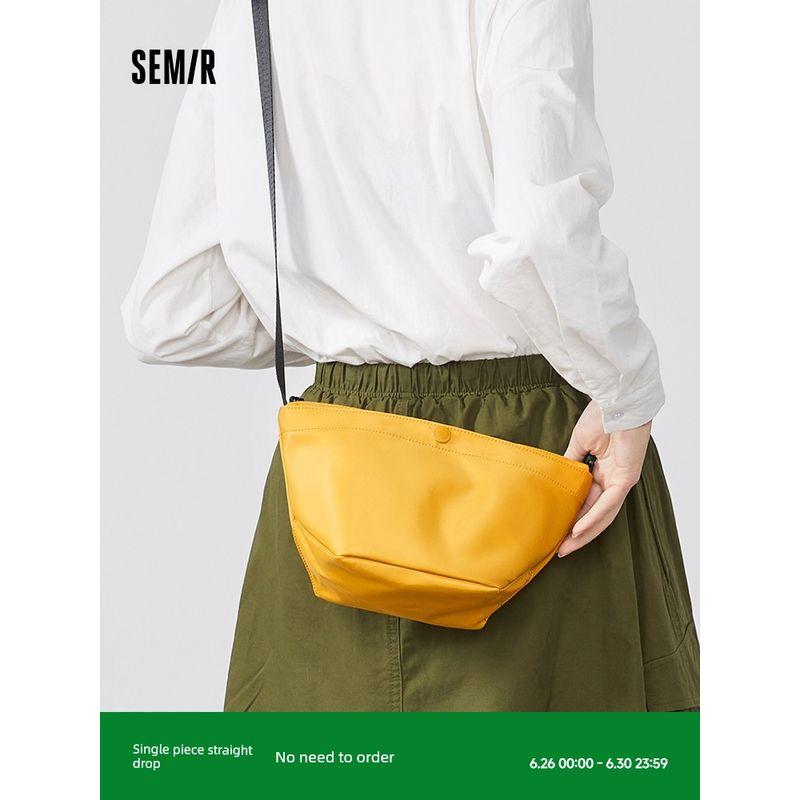 

Senma Messenger Bag Women Commuter Shoulder Bag New Small Bag Sports Bag Canvas Bag Nylon Bag Leisure Dumpling Bag Gray blue 80200