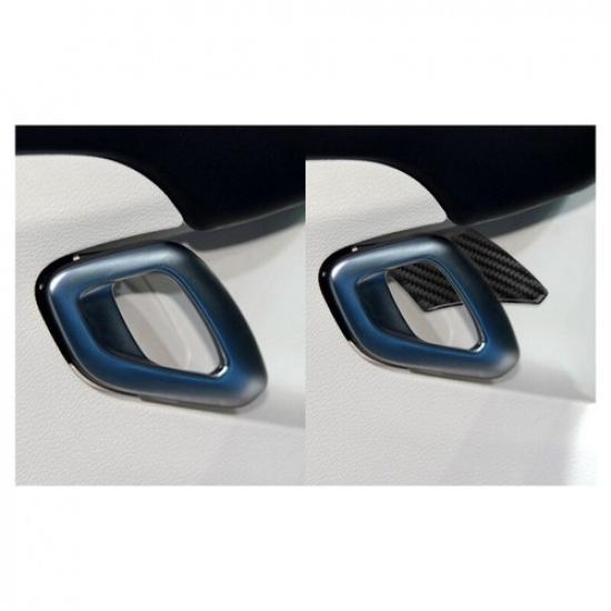 6pcs Carbon Fiber Door Handles Bowl Trim Cover for Dodge Challenger 2015-