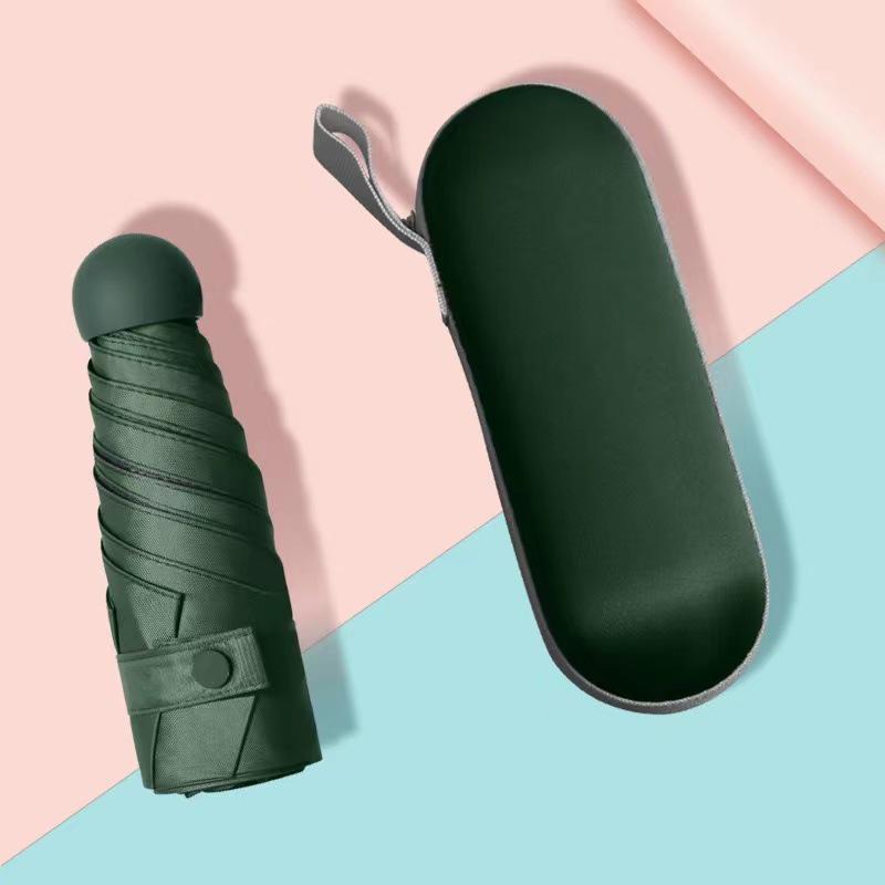 50% Off Dual-Use Mini Pocket Umbrella: Lightweight Sunshade & Rain Protection with Black Glue; Ideal for Sun Protection & Customization