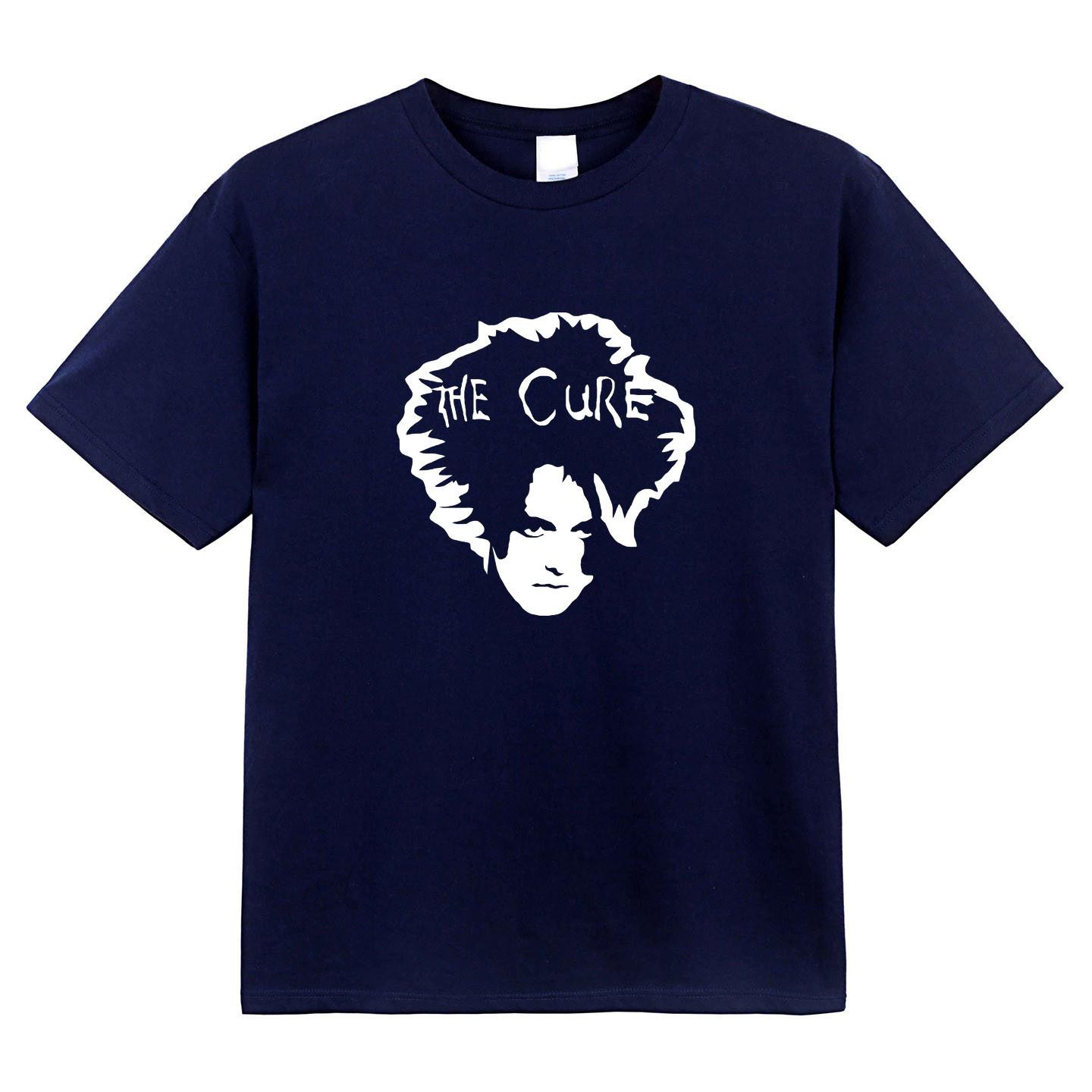 

The Cure Robert Smith Gothic Rock Thick Board Print Men s and Women s Pure Cotton T-Shirt 2XL
