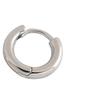 Fashion 925 Silver Plain Simple Round Hoop Earrings Jewelry 18K Gold Plated Sterling Silver  Hoop Earrings for Women