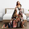 Hannah Wells and Garrett Graham Soft Warm Blanket Off Campus Children Plush Bedding Throws Print Couch Chair Flannel Bed Cover