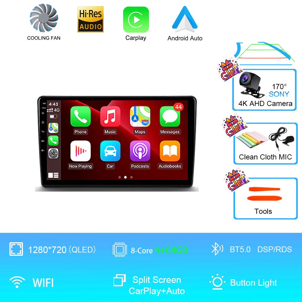 Android 14 Carplay Per Citroen Berlingo 2 B9 Peugeot Partner 2008 2009 2010 -2022 Lettore multimediale per autoradio DSP WIFI +
