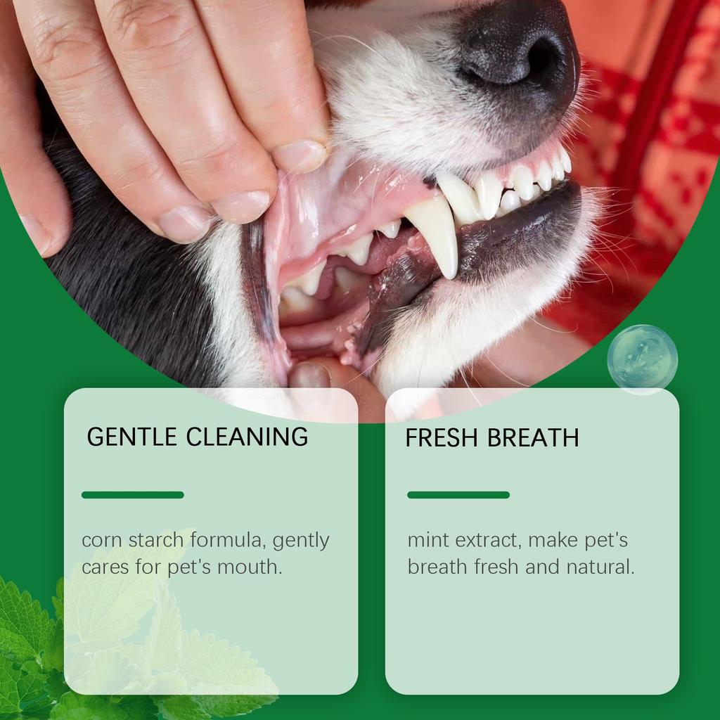 Dentes de Animal de Estimação, Pó para Cuidados Orais de Cão e Gato, Refresca o Hálito, Sujeira e Placa, Pó para Limpeza de Dentes