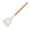 Home Cooking Spoon Frying Spatula Silica Gel Kitchen Tools Wooden Handle Silica Gel Spatula High Temperature Pot Spatula