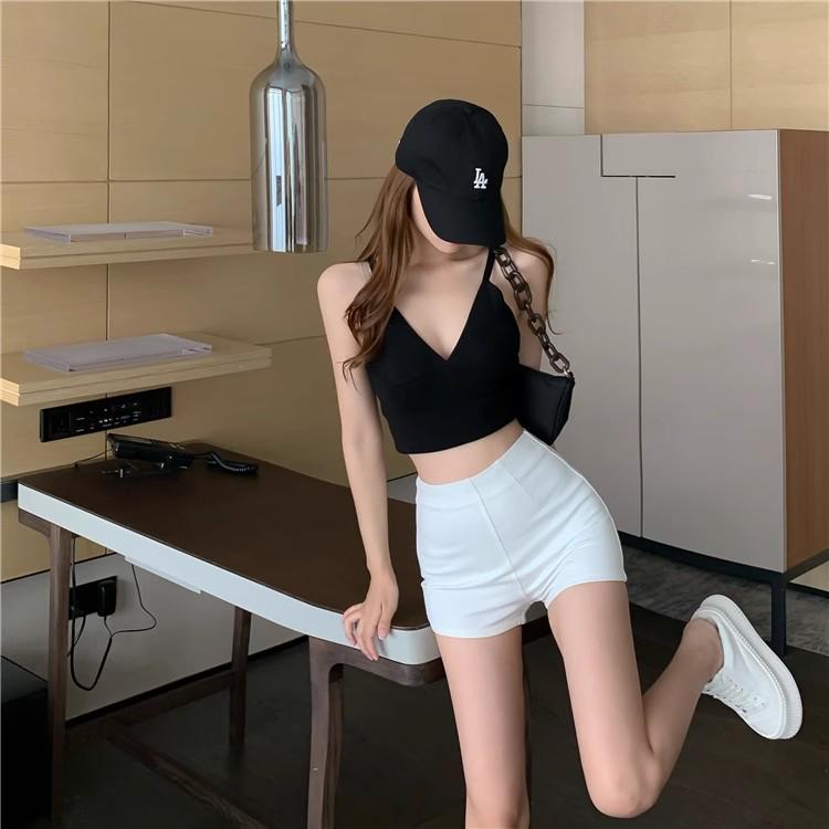 2024 Spring/Summer Women's Slim Fit High Waist Elastic Shorts