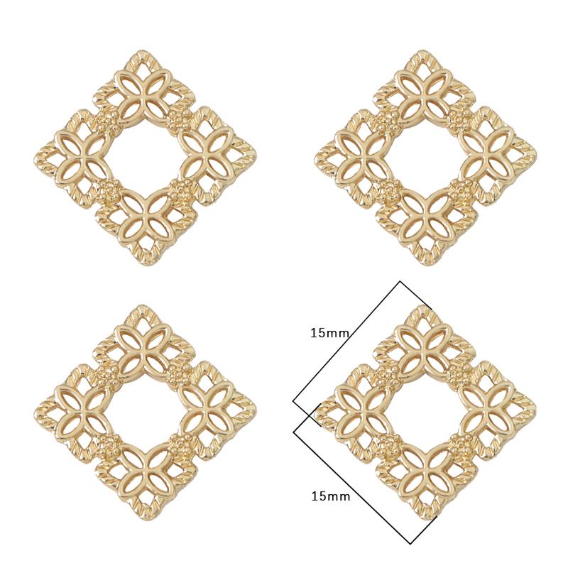 Copper Alloy Charm Pendants for Earrings Necklace DIY Jewelry Making Accessories