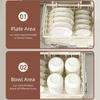 Convenient Storage Rack Multifunctional Cutting Board Organizer Cutlery Storage Basket  Household