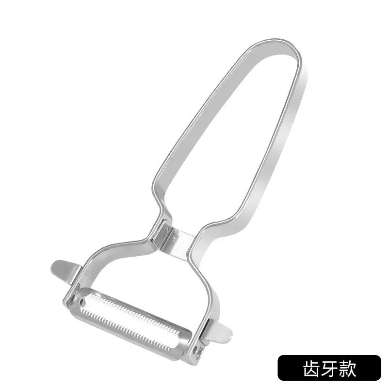 

Овощечистка и фрукточистка из нержавеющей стали с широким лезвием - Многофункциональный кухонный инструмент для нарезки капусты, картофеля и приготовления салатов