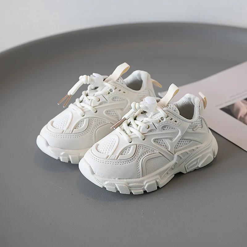 Zapatillas Children Mesh Breathable Sneaker2025Spring Autumn New Baby Soft Bottom Casual Shoe School Sports Sneaker for Boy Girl