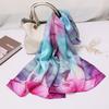 High Quality 100% Silk Scarf Shawl Hijab Wrap Women Hand Roll Edge Spring Summer Beach Scarves