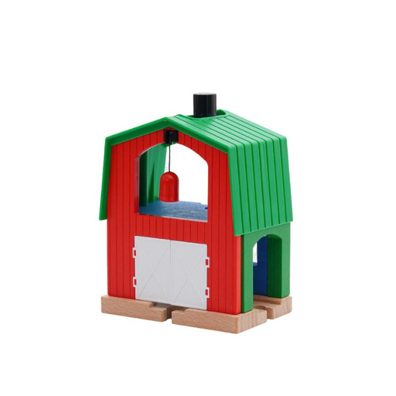 Wooden Train Track Accessories Tower Crane Compatible with Thomas Brio Track All Major Brand Railway Track