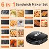 6 In 1Sandwich Waffle Machine Donut Machine Electric Cake Bell Madeleine Biscuit Breakfast Machine
